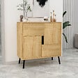 HABITAT ET JARDIN - Buffet en bois "Darien" - 76 x 35 x 79 cm - Beige - vignette