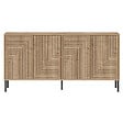 HABITAT ET JARDIN - Buffet en bois "Evolet" - 150 x 36 x 75 cm - Beige - vignette