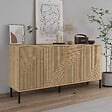 HABITAT ET JARDIN - Buffet en bois "Evolet" - 150 x 36 x 75 cm - Beige - vignette