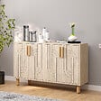 HABITAT ET JARDIN - Buffet en bois "Rodney" - 120 x 30 x 74 cm - Travertin - vignette