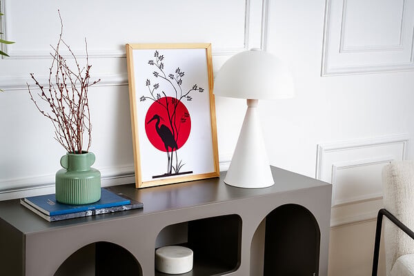HABITAT ET JARDIN - Buffet en bois "Liva 120" - 120 x 37 x 74 cm - Gris anthracite - large