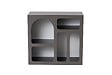 HABITAT ET JARDIN - Buffet en bois "Lessa" - 80 x 37 x 74 cm - Gris anthracite - vignette