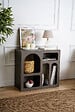 HABITAT ET JARDIN - Buffet en bois "Lessa" - 80 x 37 x 74 cm - Gris anthracite - vignette