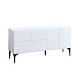 HABITAT ET JARDIN - Buffet en bois "Ginny" - 150 x 35 x 75 cm - Blanc - vignette