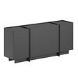 HABITAT ET JARDIN - Buffet en bois "Dorma" - 180 x 45 x 80 cm - Anthracite / Noir - vignette