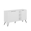 HABITAT ET JARDIN - Buffet en bois "Clara" - 142 x 35 x 83 cm - Blanc - vignette