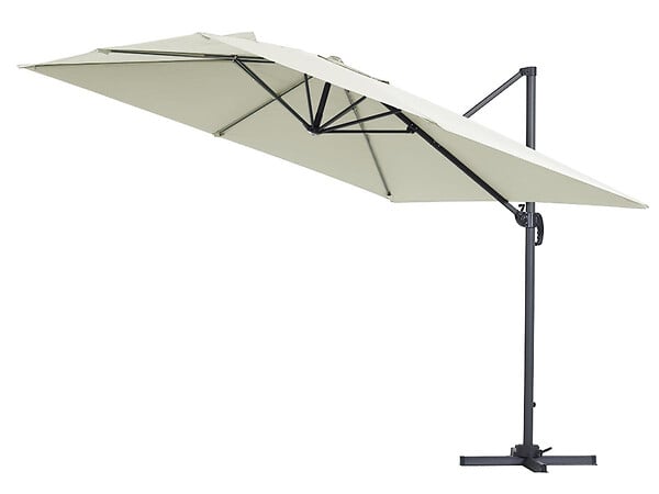 HABITAT ET JARDIN - Parasol déporté "Sun 3" - 3 x 3 m - Ecru - large