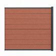 MCCOVER - kit extension complet pour clôture composite 1,50 ML x 1,80 H Brun rouge, H.180 cm, L.150 cm - vignette