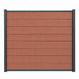 MCCOVER - Kit complet de départ/fin clôture 1,50 L x 1,80 H Brun rouge, H.180 cm, L.150 cm - vignette