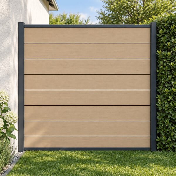 MCCOVER - Kit complet de départ/fin clôture 1,50 L x 1,80 H Beige clair, H.180 cm, L.150 cm - large