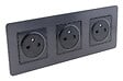 ZENITECH - Set de 3 prises 2P+T simple, double et triple - Zenitech - vignette