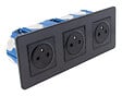 ZENITECH - Set de 3 prises 2P+T simple, double et triple - Zenitech - vignette