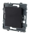 ZENITECH - Bouton poussoir encastrable - à composer - métal Noir brossé - Kouro - Zenitech - vignette