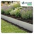 VOUNOT - Lot de 5 Bordure de jardin en métal galvanisé flexible 100x18cm - vignette