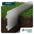 VOUNOT - Lot de 25 Bordure de jardin en métal galvanisé flexible 100x18cm - vignette