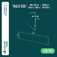 VOUNOT - Lot de 35 Bordure de jardin en métal flexible 100x18cm noir - vignette