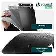 VOUNOT - Lot de 35 Bordure de jardin en métal flexible 100x18cm noir - vignette