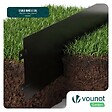 VOUNOT - Lot de 35 Bordure de jardin en métal flexible 100x18cm noir - vignette