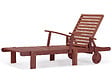 HABITAT ET JARDIN - Bain de soleil pliant en bois exotique "Tokyo" - Mahogany- Marron acajou - vignette