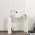 HABITAT ET JARDIN - Bureau en bois "Netenya" - 90 x 40 x 74 cm - Blanc - vignette