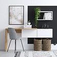 HABITAT ET JARDIN - Bureau en bois "Tiff" - 145 x 45 x 74 cm - Chêne blanc - vignette