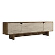 HABITAT ET JARDIN - Meuble TV en bois "istemi" 180 x 30 x 50 cm - Noyer - vignette