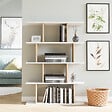 HABITAT ET JARDIN - Bibliothèque en bois "Harmon" - 90 x 25 x 127 cm - Blanc - vignette