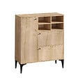 HABITAT ET JARDIN - Buffet en bois "Ewa" - 100 x 35 x 125 cm - Chêne Saphir - vignette