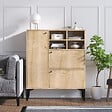 HABITAT ET JARDIN - Buffet en bois "Ewa" - 100 x 35 x 125 cm - Chêne Saphir - vignette