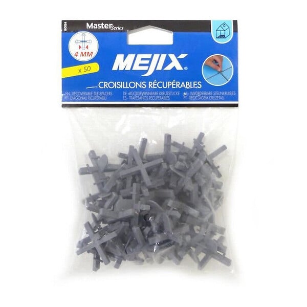 MEJIX - Croisillons récupérables pour carrelage 5mm - Lot de 50 - large