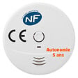 EVACUATE - EVACUATE Détecteur de fumée NF autonomie 5 ans - Garantie 3 ans - vignette