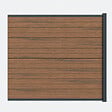 MCCOVER - Kit complet extension clôture en composite coextrudé 1,50 L x 1,80 H Ambre, H.180 cm, L.150 cm - vignette