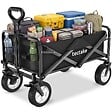 TECTAKE - Chariot pliable LEON avec freins, capacité de charge 80kg noir - vignette