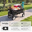 TECTAKE - Chariot pliable LEON avec freins, capacité de charge 80kg noir - vignette