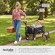 TECTAKE - Chariot pliable LEON avec freins, capacité de charge 80kg noir - vignette