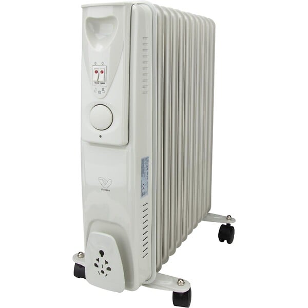 VOLTMAN - Radiateur mobile bain d'huile Mobioil 1500W - 3 niveaux de chauffe - blanc - Voltman - large