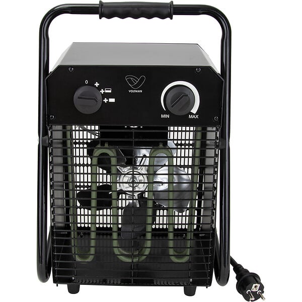 VOLTMAN - Chauffage soufflant professionnel 1500/3000W acier inoxydable - Voltman - large