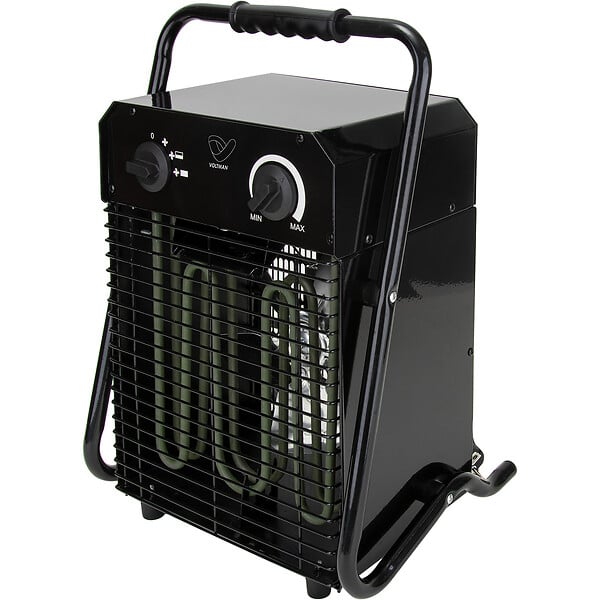 VOLTMAN - Chauffage soufflant professionnel 1500/3000W acier inoxydable - Voltman - large