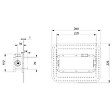 VILLEROY ET BOCH - Mitigeur lavabo mural  Architectura Square avec vidage Push Open Or brossé + corps encastré - vignette