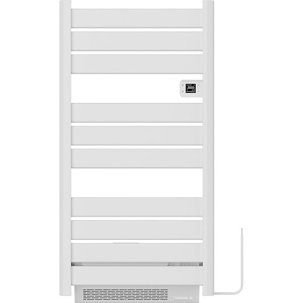 VOLTMAN - Sèche serviette aluminium 500 + 1000W + soufflerie - barres plates - blanc - Voltman - large