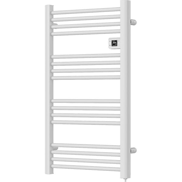 VOLTMAN - Sèche serviette aluminium 500W barres rondes - blanc - Voltman - large