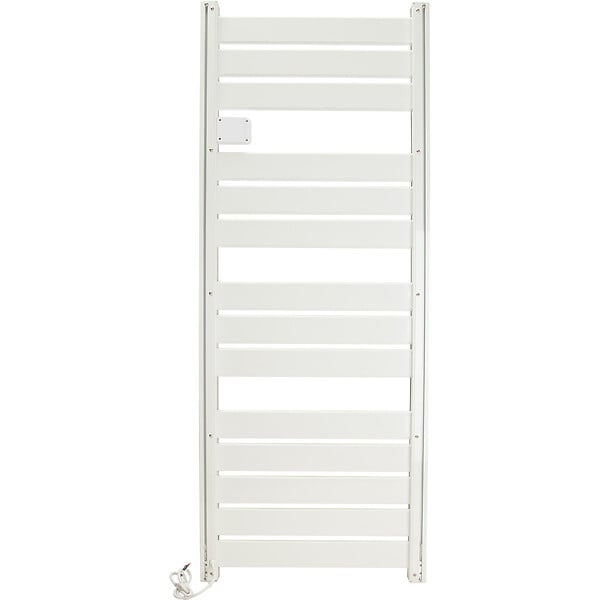 VOLTMAN - Sèche serviette aluminium 750W barres plates - blanc - Voltman - large