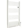 VOLTMAN - Sèche serviette aluminium 500 + 1000W + soufflerie - barres rondes - blanc - Voltman - vignette