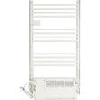 VOLTMAN - Sèche serviette aluminium 500 + 1000W + soufflerie - barres rondes - blanc - Voltman - vignette