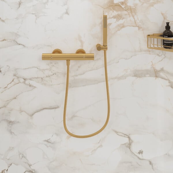VILLEROY ET BOCH - Flexible de douche VILLEROY ET BOCH Universal 160 cm Brushed Gold - large