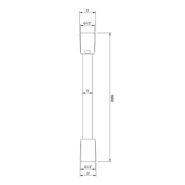 VILLEROY ET BOCH - Flexible de douche  Universal 160 cm Chrome - large