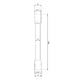 VILLEROY ET BOCH - Flexible de douche  Universal 160 cm Chrome - vignette