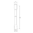 VILLEROY ET BOCH - Flexible de douche  Universal 160 cm nicke brossé - vignette