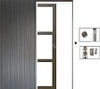 GD MENUISERIES - Porte Coulissante Gris Taupe RAL 7006 Vitrage transparent H204 x L73 cm, Galandage - vignette