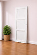 GD MENUISERIES - Porte Coulissante Korya Blanc 3 panneaux H204 x L93 cm, Coquilles blanc - vignette